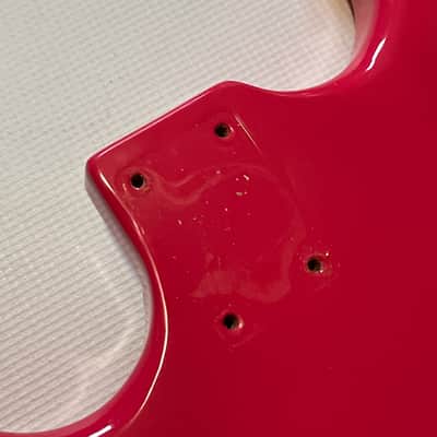 2021 Indonesia Kramer Baretta Special Ruby Red Mahogany Guitar Body 6 Post Tremolo image 9