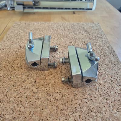 Sonor Phonic Bassdrum Leg Brackets ~1980 - Chrome image 5