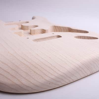 BYOGuitar 2 piece Swamp Ash FrankenStrat Body Unfinished image 4