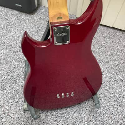 Hagstrom HB-8-WCT 8-String Bass 2010s - Wild Cherry Transparent image 6