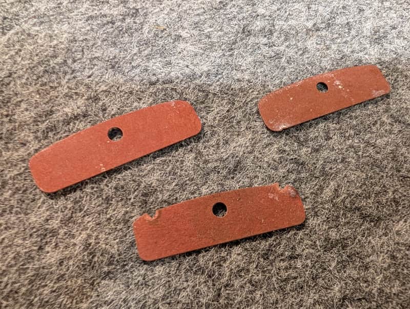 Fender neck shim 1960's - orange image 1