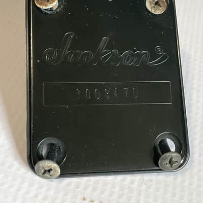 1997 Made in Korea Jackson Performer PS-1 Guitar Black Neckplate Neck Plate
