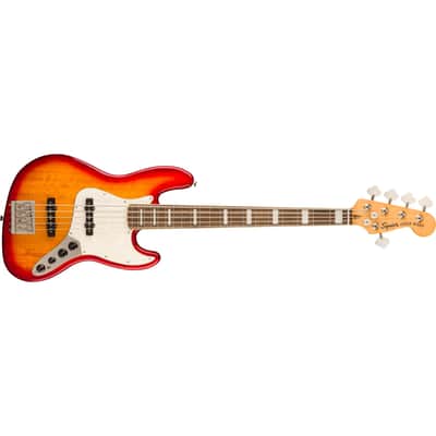 Squier Classic Vibe Active '70s Jazz Bass V 5-String Bass - Sienna Sunburst image 4
