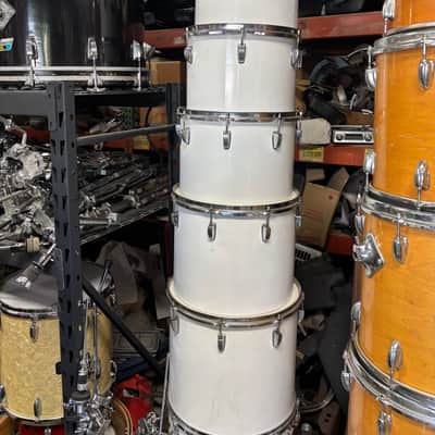 Ludwig 1970’s White Cortex 10-12-13-14-15-16 Concert Tom’s image 3