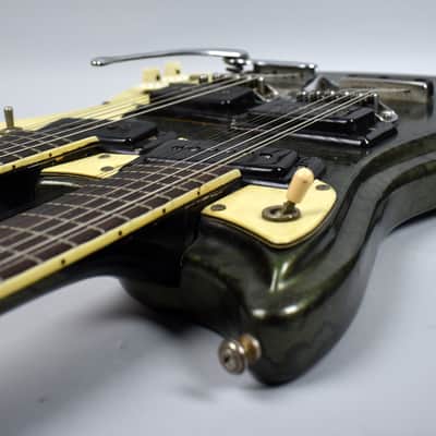 1966 Mosrite Double Neck 6/12 Rare 1 of 1 Custom Snake Skin w/OHSC image 9