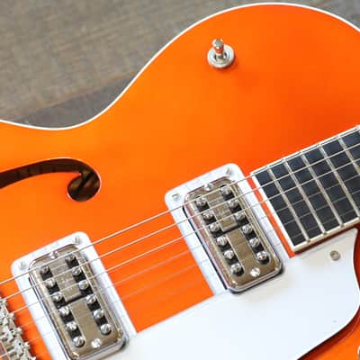 MINTY! Gretsch Brian Setzer Hot Rod Hollowbody G6120SHTV TV Jones Tangerine + OHSC image 7
