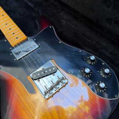 2011 Fender American Vintage '72 Telecaster Custom Maple Fingerboard 3-Tone Sunburst image 7