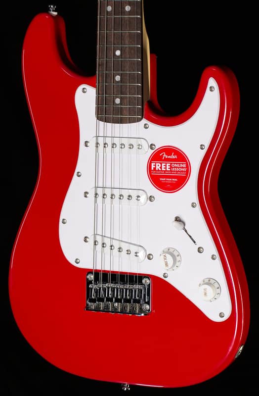 Fender Mini Stratocaster Laurel Fingerboard White Pickguard Dakota Red (300) image 1