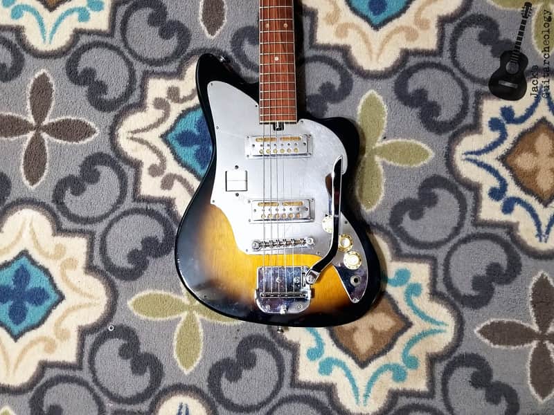 Audition/Teisco Zenon Electric Guitar (1960's, Sunburst) | Reverb