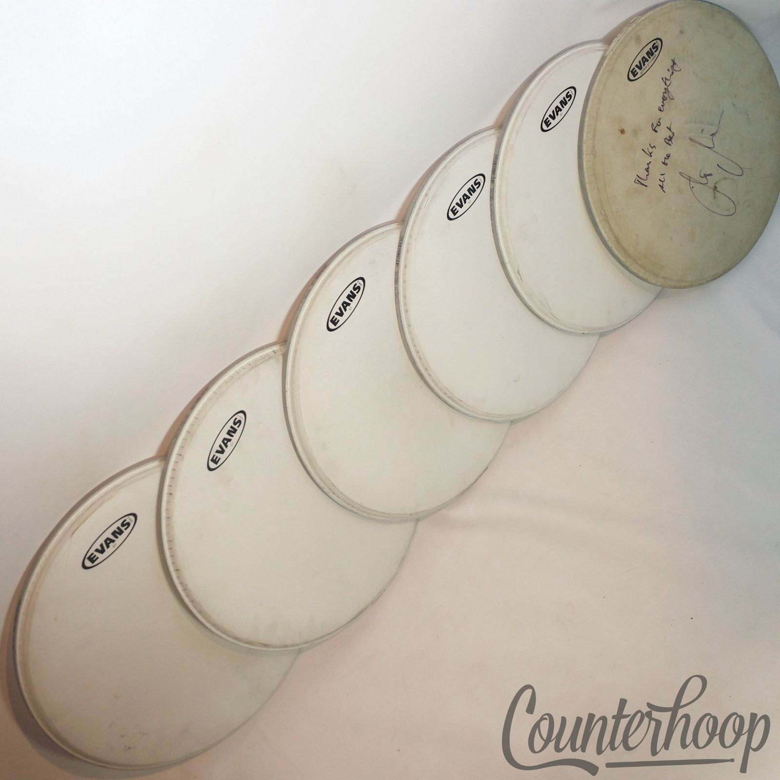 Evans 4x 14" Genera G1 Coated Snare/Tom Drum Batter Heads USA — main photograph