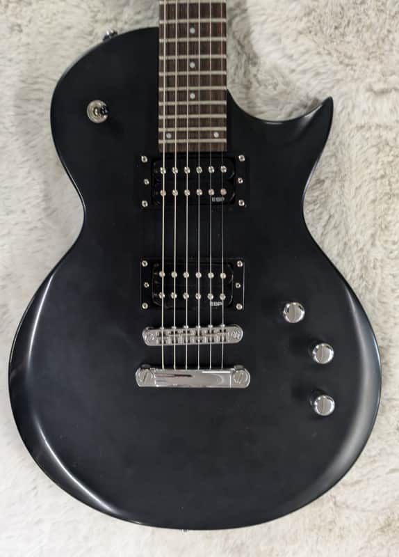 LTD ESP EC-50 Single Cutaway Electric Guitar in a Black Finish with gig Bag image 1