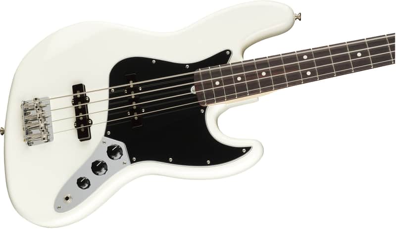 Fender American Performer Jazz Electric Bass Guitar, Rosewood Fingerboard, Arctic White image 1