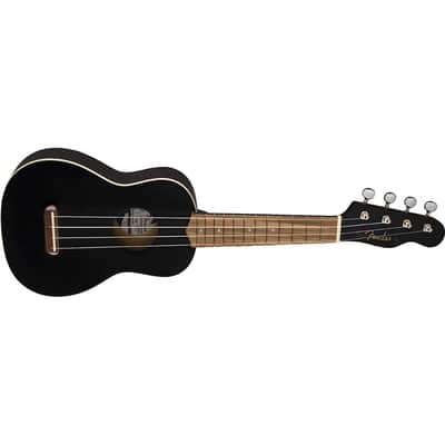 Fender Venice Soprano Ukulele, Black image 3