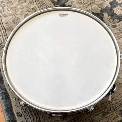 Vintage White Marine Pearl 14" x 5" - 6 Lug - MIJ Stencil Snare Drum (1960's - 1970's) image 6