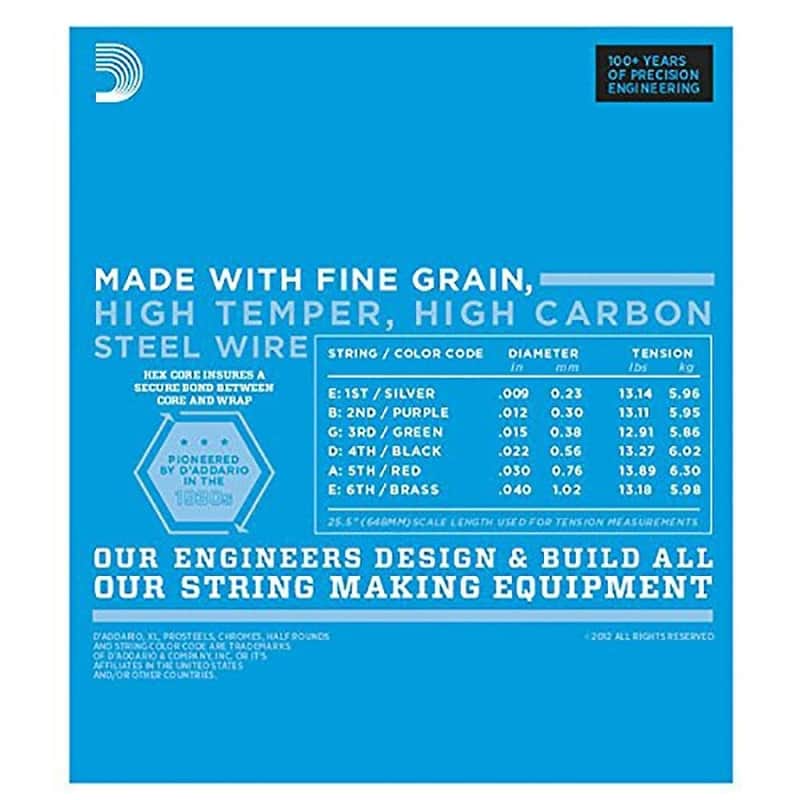D'Addario EXL120BT Nickel Wound Electric Guitar Strings, Balanced Tension Super Light Gauge image 3
