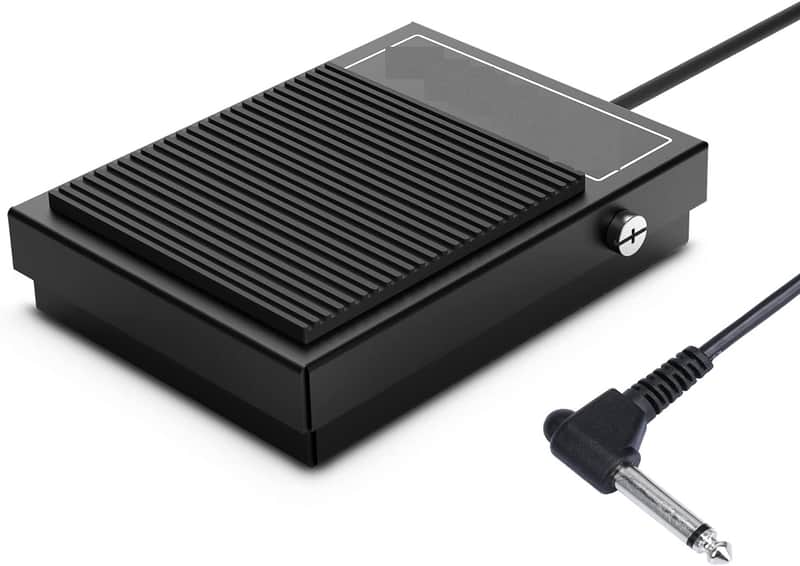 Sustain Pedal for Keyboards Digital Pianos Synthesizers,Tone Modules,Drum Machines All Metal Heavy Design,Non-Slip,with Polarity Switch image 1