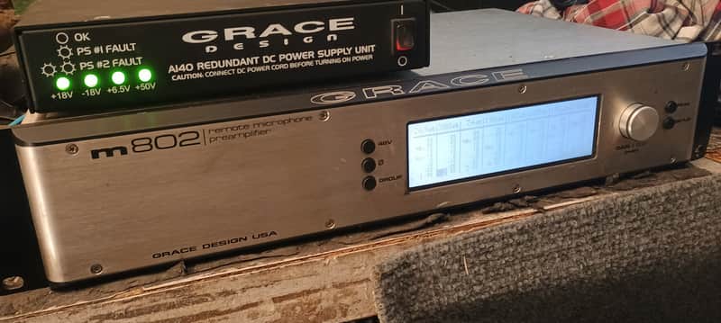 GRACE DESIGN M802 8 CHANNEL PRE AMP w DB25 CABLE! image 1