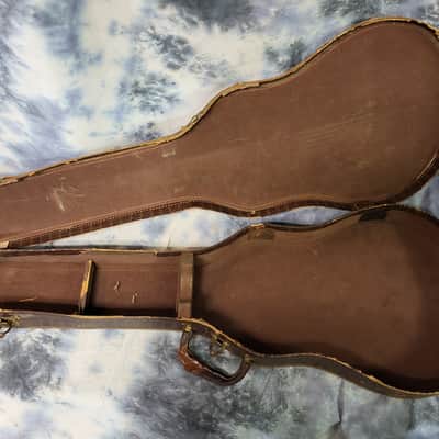 Vintage RARE 1959 Gibson 3/4 Size Melody Maker Soft Shell Electric Guitar Case Alligator Print image 8