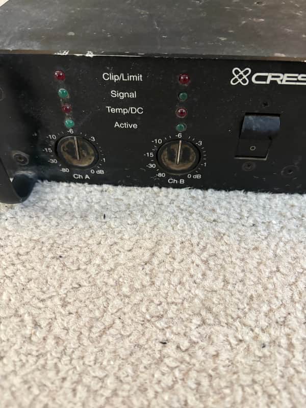 Crest Audio 4801 1200-Watt Power Amplifier 1990s - Black image 1