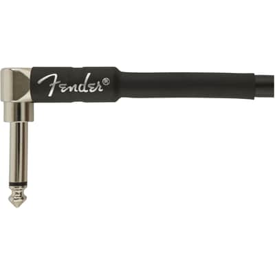 Mint Fender Professional Series Instrument Cable, Straight-Angle, 10', Black image 2