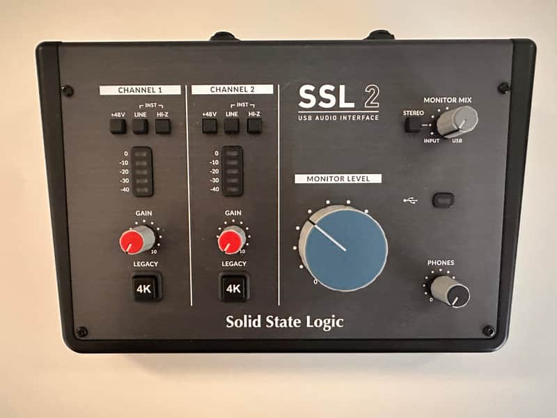 Solid State Logic SSL 2 USB Audio Interface 2020 - Present - Black image 1