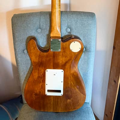 California Guitars Custom Strat-Style SSS with Narrow-Gauge Frets (Swamp Ash / Fluence) 2018 - Swamp Ash natural brown body / Maple Neck with Rosewood Fingerboard image 2