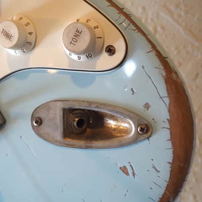 Graham Guitars Relic S-Style + UPGRADES - Baby Blue (Fender Strat) image 6