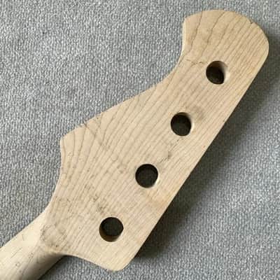 4 String Bass Neck with Black Block Inlays, 20 Frets image 5
