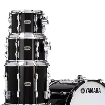 Yamaha New Recording Custom 4pc Drum Shell Set Solid Black w/ 18" Bass Drum - IN STOCK! image 1