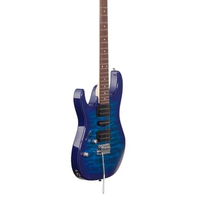 Ibanez Gio GRX70QAL Left Handed Guitar Trans Blue Burst image 8