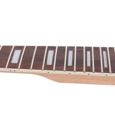 Guitar Neck 22fret 25.5inch Rosewood Fretboard Block Inlay image 5