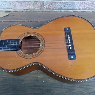 Vintage 1920's Herwin Acoustic Parlor Guitar Project! Record Label, Charlie Patton! image 3