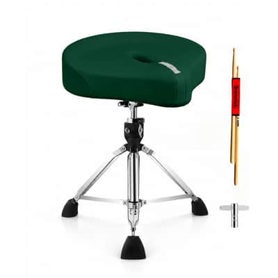 5 Core Drum Throne w 4.5" Padded Stool Adjustable Drummer Chair image 2
