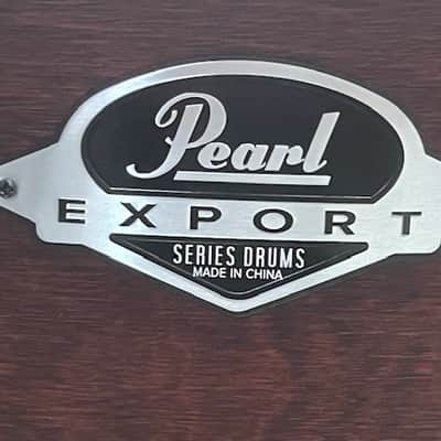 Pearl Export Lacquer 14x5.5 Snare Drum - Satin Brown image 2