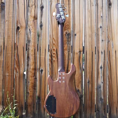 G&L USA Custom Shop Matador-V Monkey Pod 5-String Electric Bass Guitar w/ Black Tolex Case (2025) image 8
