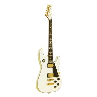 Stagg 30TH LEGACY WH 30th Anniversary Legacy Series Solid Mahogany Body Roasted Maple Neck 6-String Electric Guitar image 3