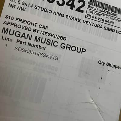 Slingerland 5.5" x 14" Studio King Snare Drum - Ventura Sand Lacquer image 7