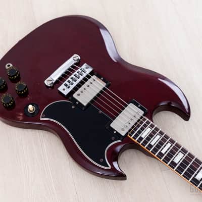 1976 Gibson SG Standard Vintage Guitar Wine Red w/ Tarback & Top, Chainsaw Case image 7