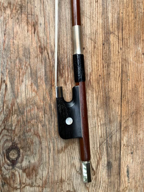 Double Bass French Bow - Erich Steiner - Fully Refurbed - New Hair - Excellent image 1