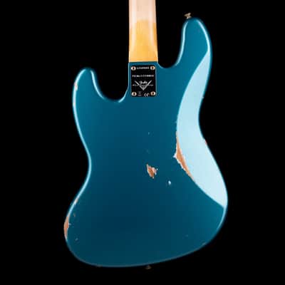 Fender Custom Shop 1960 Jazz Bass Relic Aged Ocean Turquoise image 8