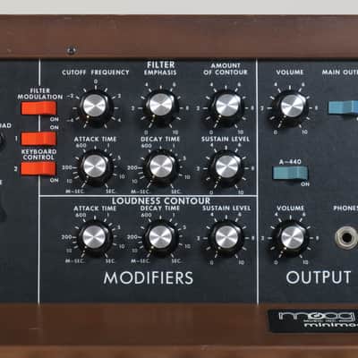 Moog Minimoog Model D (1979) + operation manual + poster + S-trig cable (serviced) image 4