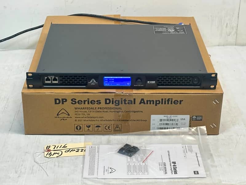 Wharfedale Pro DP-2200N 2-Channel 6800W Digital Power Amp #7116 (one) THS image 1