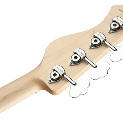 Sadowsky MetroLine 21-Fret Hybrid P/J Bass-Swamp Ash Body-4 String-Nirvana Black Transparent Satin image 8