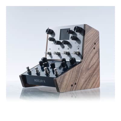 Stand for 2 Meris LVX and/or Mercury effects pedals | Handmade with solid black walnut image 1