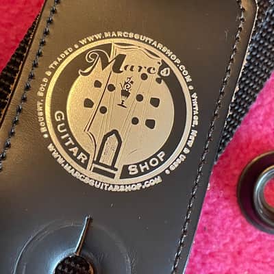 vintage usa Jim Dunlop strap locks ORIGINAL STRAPLOK + Marc's Guitar Shop strap image 9