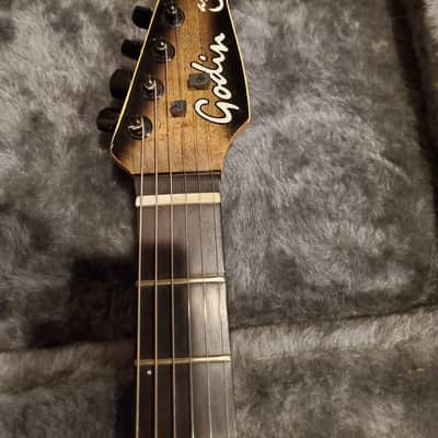 Godin Artisan ST, figured Birdseye top, Floyd rose, Bone nut, Seymours, HSC image 3