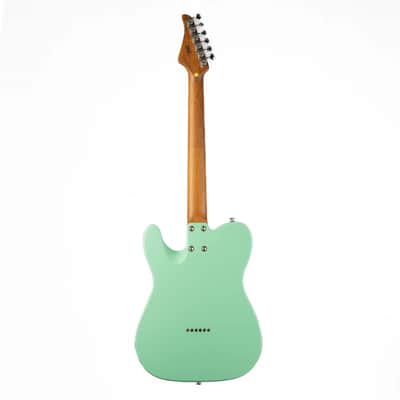 Eart Guitars, E-TT72, Semi Hollow Body Electric Guitars Humbucker Pickups Fixed Bridge LP3, Surf Green image 2