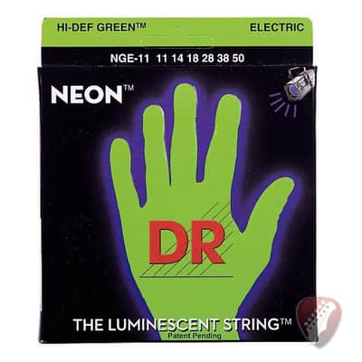 DR NGE-11 HiDef Neon Electric Guitar Strings - Medium 11-50