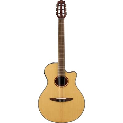 Yamaha NTX1 Solid Sitka Spruce Top Electro Classical Guitar - Natural image 2