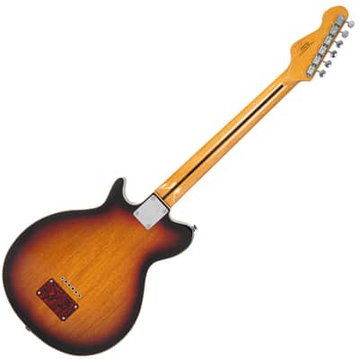 Vintage REVO Series 'Vision' Electric Guitar ~ Two Tone Sunburst image 2